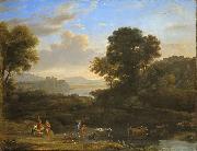 Claude Lorrain Pastoral Landscape oil